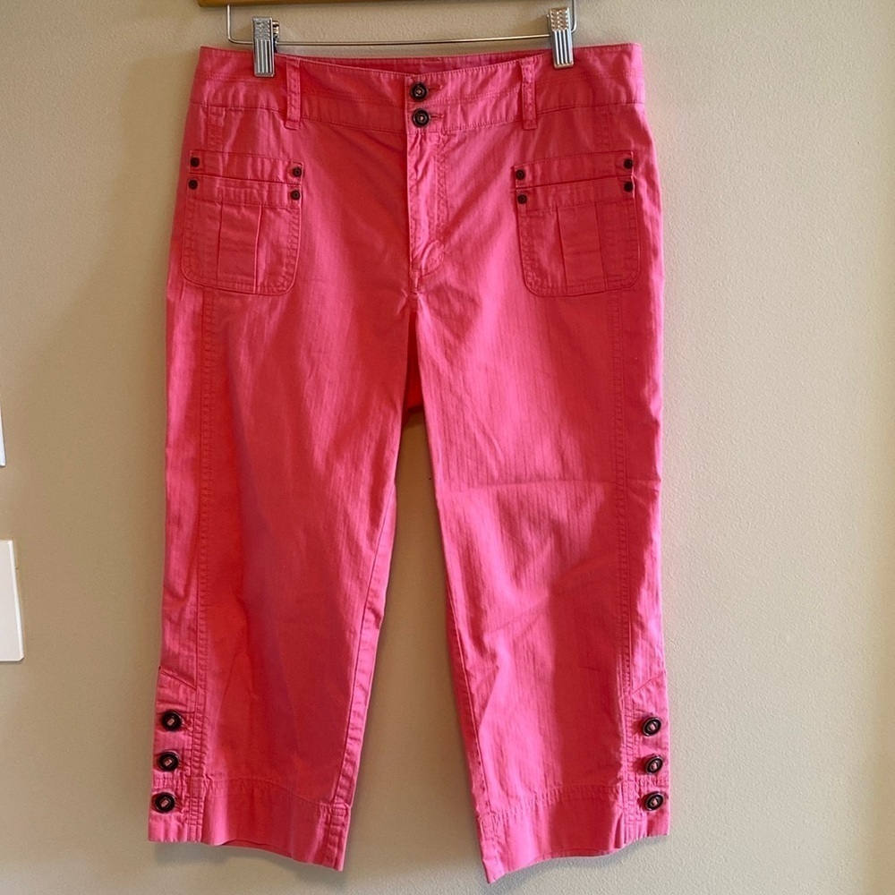 Tribal Cotton Capri Botton Pants Pink Size 4